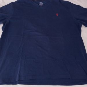 Polo Ralph Lauren v neck t-shirt (navy)
